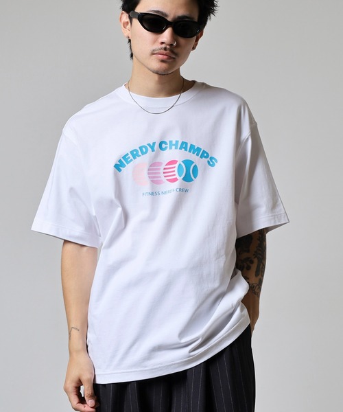 NERDY(ノルディ)の「チャンプ S/S Tシャツ(Tシャツ/カットソー・レディース・ホワイト/ピンク/クリーム・S/L/M)」の20枚目の写真