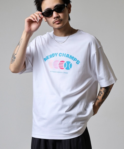 NERDY(ノルディ)の「チャンプ S/S Tシャツ(Tシャツ/カットソー・レディース・ホワイト/ピンク/クリーム・S/L/M)」の21枚目の写真