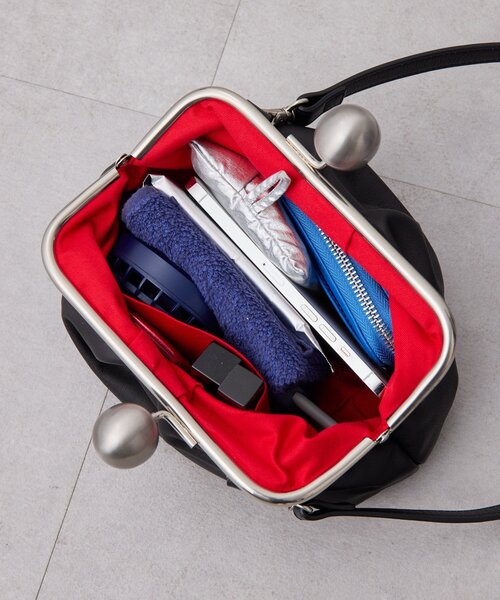 kawa-kawa(カワカワ】NO1517 kuchiganeギャザーポシェットバッグ