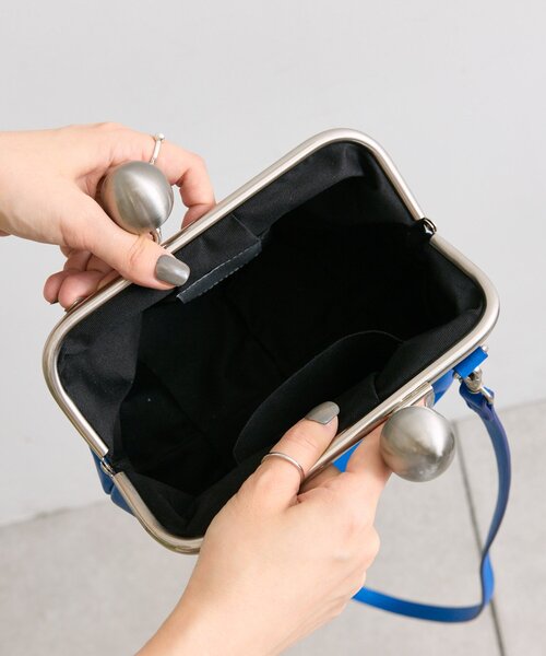 kawa-kawa｜kuchigane ギャザーポシェットバッグ 新品未使用 kuchigane】ギャザーポシェット | ポシェット