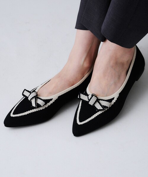 UNTITLED（アンタイトル）の「【洗える！快適！】リサイクルニットリボンパンプス（パンプス・レディース・ブラック系4・25/35/45）」の8枚目の写真