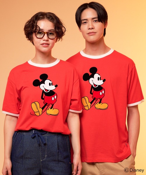 Disney(ディズニー)の「Mickey/Arnold Palmer/シェア フロッキーTシャツ(Tシャツ/カットソー・レディース・ホワイト/レッド・L/M/S/XS/LL)」の5枚目の写真