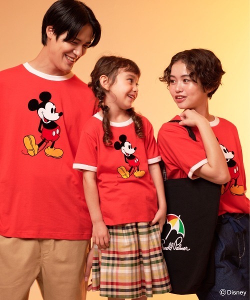 Disney(ディズニー)の「Mickey/Arnold Palmer/シェア フロッキーTシャツ(Tシャツ/カットソー・レディース・ホワイト/レッド・L/M/S/XS/LL)」の8枚目の写真