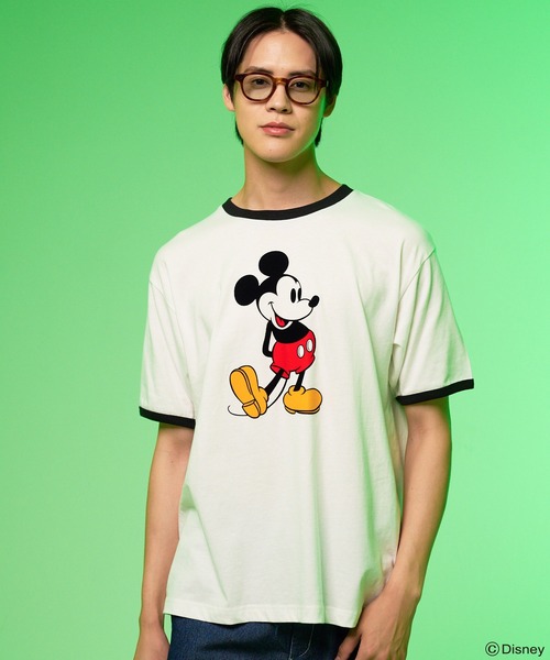 Disney(ディズニー)の「Mickey/Arnold Palmer/シェア フロッキーTシャツ(Tシャツ/カットソー・レディース・ホワイト/レッド・L/M/S/XS/LL)」の18枚目の写真