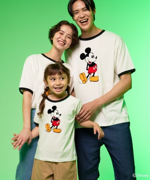 Disney(ディズニー)の「Mickey/Arnold Palmer/シェア フロッキーTシャツ(Tシャツ/カットソー・レディース・ホワイト/レッド・L/M/S/XS/LL)」の7枚目の写真