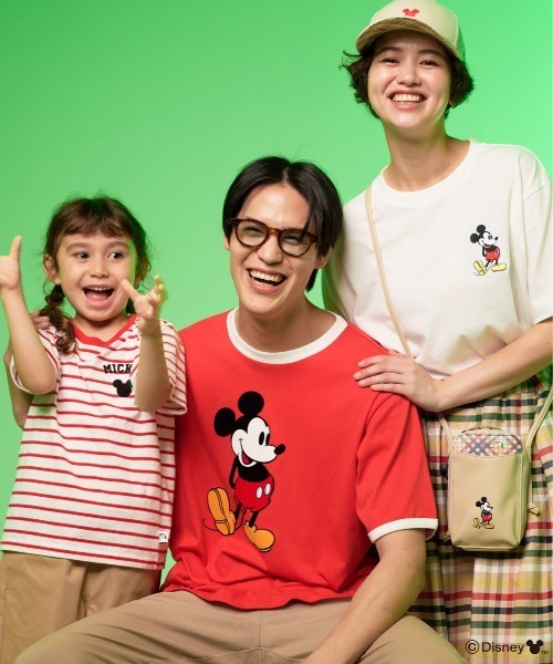 Disney(ディズニー)の「Mickey/Arnold Palmer/シェア フロッキーTシャツ(Tシャツ/カットソー・レディース・ホワイト/レッド・L/M/S/XS/LL)」の10枚目の写真