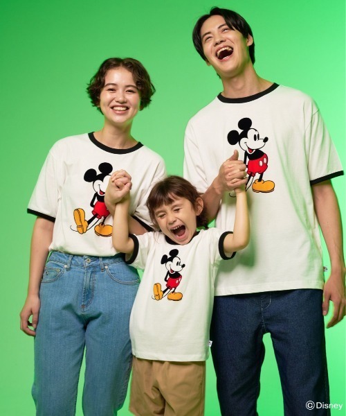 Disney(ディズニー)の「Mickey/Arnold Palmer/シェア フロッキーTシャツ(Tシャツ/カットソー・レディース・ホワイト/レッド・L/M/S/XS/LL)」の6枚目の写真