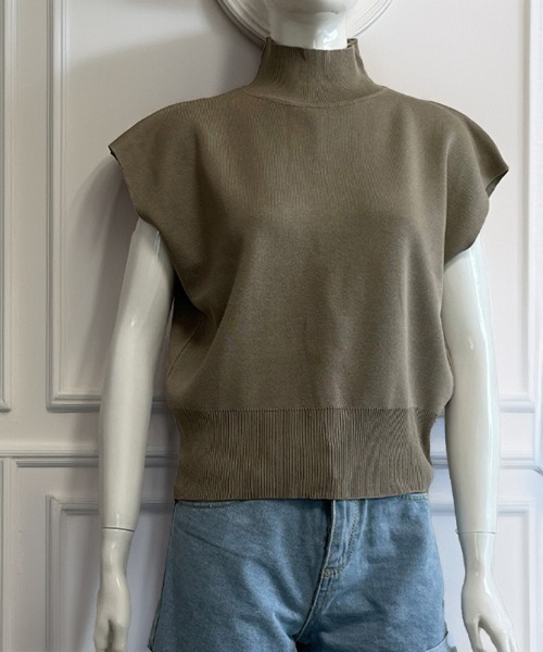 Miniministore(ミニミニストア)の「サマーニット トップス レディース(ニット/セーター・レディース・ブラック/カーキ/ピンク/ワインレッド/ベージュ/ロイヤルブルー/キャメル・FREE)」の17枚目の写真