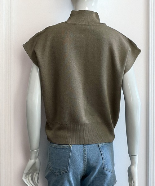Miniministore(ミニミニストア)の「サマーニット トップス レディース(ニット/セーター・レディース・ブラック/カーキ/ピンク/ワインレッド/ベージュ/ロイヤルブルー/キャメル・FREE)」の19枚目の写真