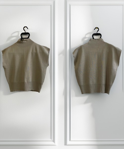 Miniministore(ミニミニストア)の「サマーニット トップス レディース(ニット/セーター・レディース・ブラック/カーキ/ピンク/ワインレッド/ベージュ/ロイヤルブルー/キャメル・FREE)」の20枚目の写真
