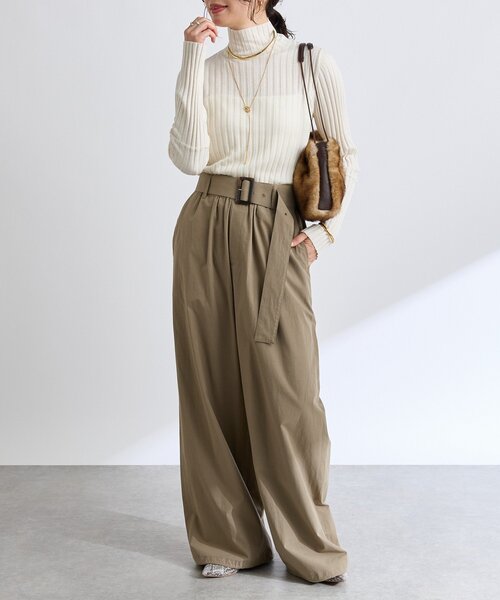 RIVE DROITE（リヴドロワ）の「【シーズンムードを高める】フェイクファードローストリングバッグ（ハンドバッグ・レディース・ダークブラウン/キャメル・FREE）」の18枚目の写真