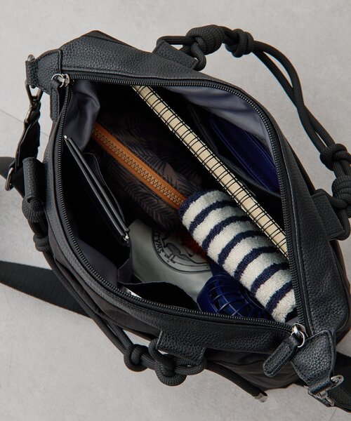 ear PAPILLONNER（イアパピヨネ）の「トラベルボストンバッグS《撥水》（ボストンバッグ・レディース・ブラック/グレー・FREE）」の21枚目の写真