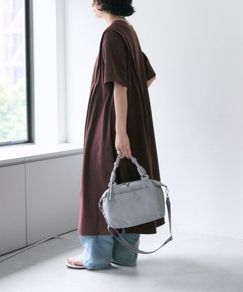 ear PAPILLONNER（イアパピヨネ）の「トラベルボストンバッグS《撥水》（ボストンバッグ・レディース・ブラック/グレー・FREE）」の6枚目の写真