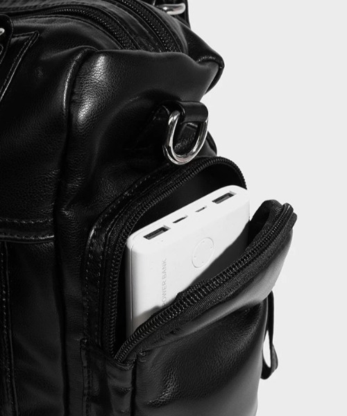 CELENA BEATS（セレナビーツ）の「多機能ポケット PU ショルダー ボストン バック（ショルダーバッグ・レディース・ブラック・FREE）」の16枚目の写真