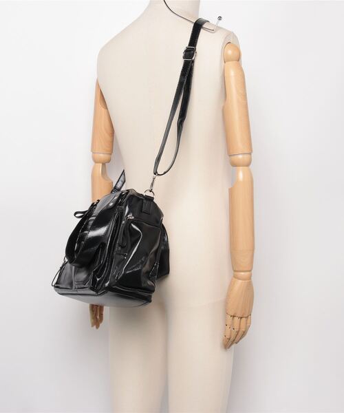 CELENA BEATS（セレナビーツ）の「多機能ポケット PU ショルダー ボストン バック（ショルダーバッグ・レディース・ブラック・FREE）」の22枚目の写真