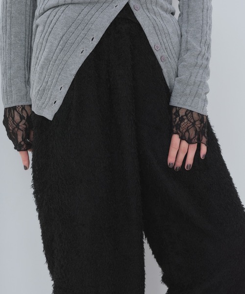 Shelly island（シェリーアイランド）の「ジャガードイージーパンツ（その他パンツ・レディース・ブラック/ホワイト・FREE）」の15枚目の写真