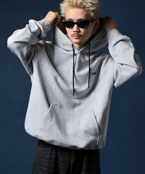 NERDY（ノルディ）の「ブレンクロゴフーディー（パーカー・メンズ・ネイビー/ブラック/グレー・M/LL/L/S/SS）」の16枚目の写真