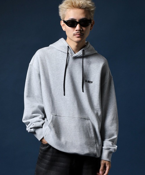 NERDY（ノルディ）の「ブレンクロゴフーディー（パーカー・メンズ・ネイビー/ブラック/グレー・M/LL/L/S/SS）」の14枚目の写真