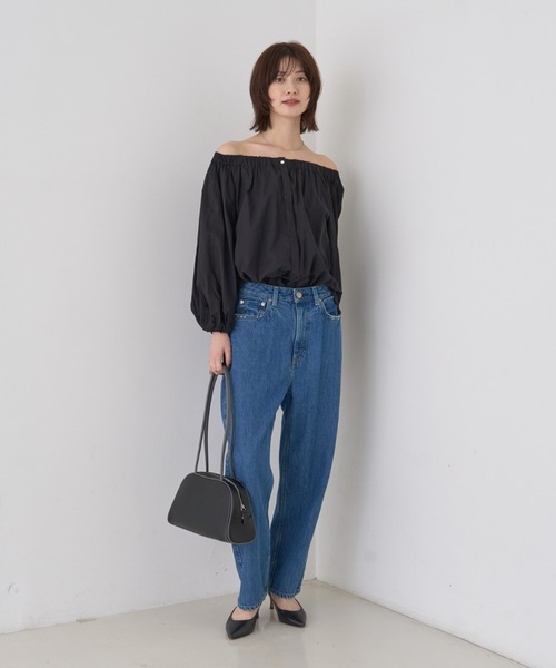 Rouge vif(ルージュヴィフ)の「ローンオフショルブラウス(シャツ/ブラウス・レディース・オフホワイト/ブラック・フリー)」の16枚目の写真