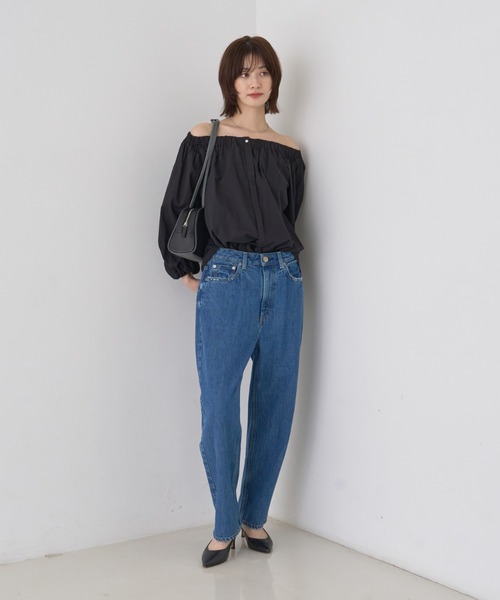 Rouge vif(ルージュヴィフ)の「ローンオフショルブラウス(シャツ/ブラウス・レディース・オフホワイト/ブラック・フリー)」の20枚目の写真