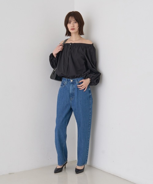 Rouge vif(ルージュヴィフ)の「ローンオフショルブラウス(シャツ/ブラウス・レディース・オフホワイト/ブラック・フリー)」の21枚目の写真