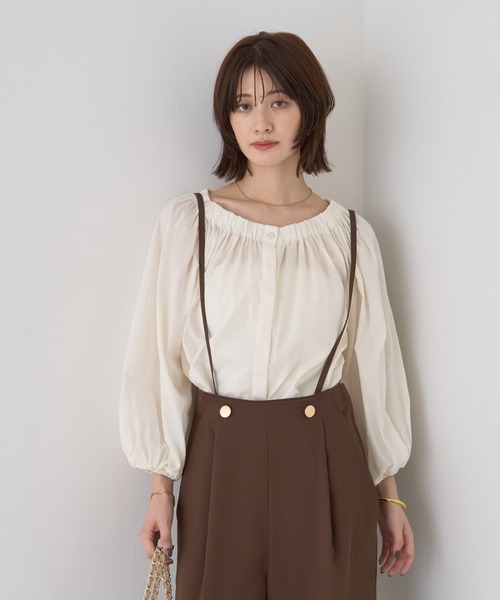 Rouge vif(ルージュヴィフ)の「ローンオフショルブラウス(シャツ/ブラウス・レディース・オフホワイト/ブラック・フリー)」の11枚目の写真