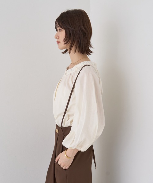 Rouge vif(ルージュヴィフ)の「ローンオフショルブラウス(シャツ/ブラウス・レディース・オフホワイト/ブラック・フリー)」の14枚目の写真