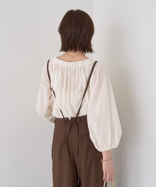 Rouge vif(ルージュヴィフ)の「ローンオフショルブラウス(シャツ/ブラウス・レディース・オフホワイト/ブラック・フリー)」の15枚目の写真