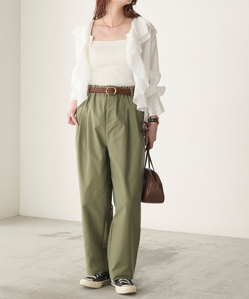 BONLECILL（ボンルシール）の「ゴールドバックル メッシュレザーベルト（ベルト・レディース・ブラック/キャメル・FREE）」の17枚目の写真