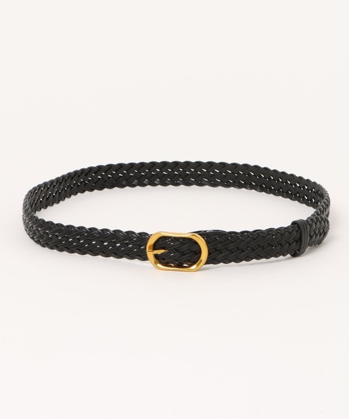 BONLECILL（ボンルシール）の「ゴールドバックル メッシュレザーベルト（ベルト・レディース・ブラック/キャメル・FREE）」の18枚目の写真