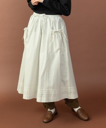 PAR ICI | グランジウォッシュ エプロン風レイヤードスカート(スカート)