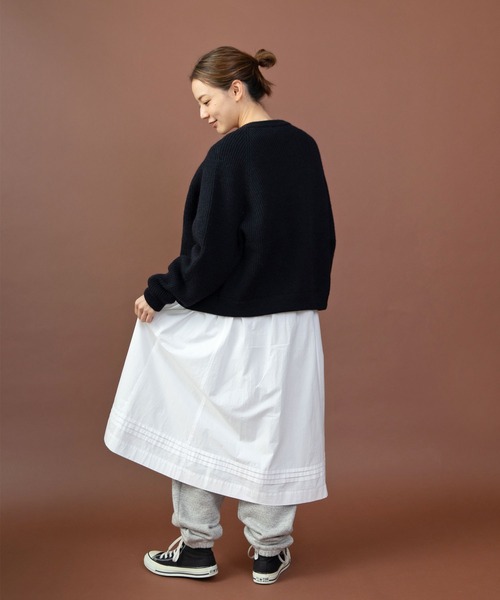 PAR ICI（パーリッシィ）の「グランジウォッシュ エプロン風レイヤードスカート（スカート・レディース・ホワイト/ベージュ系その他・FREE）」の11枚目の写真