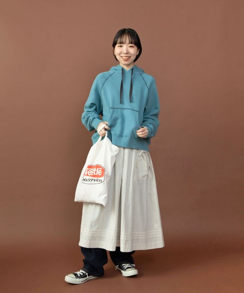 PAR ICI（パーリッシィ）の「グランジウォッシュ エプロン風レイヤードスカート（スカート・レディース・ホワイト/ベージュ系その他・FREE）」の18枚目の写真