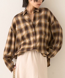 Rouge vif（ルージュヴィフ）の「オンブレーチェックシャツ（シャツ/ブラウス）」
