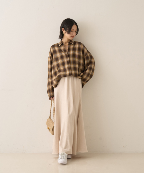 Rouge vif(ルージュヴィフ)の「オンブレーチェックシャツ(シャツ/ブラウス・レディース・ブラウン系その他/グレー系その他・フリー)」の15枚目の写真