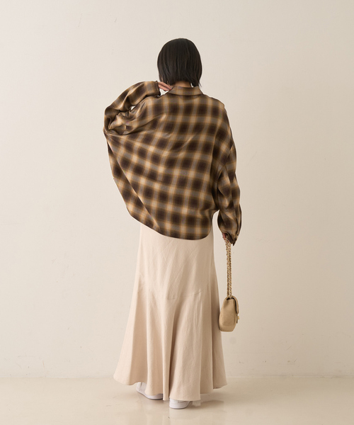 Rouge vif(ルージュヴィフ)の「オンブレーチェックシャツ(シャツ/ブラウス・レディース・ブラウン系その他/グレー系その他・フリー)」の16枚目の写真
