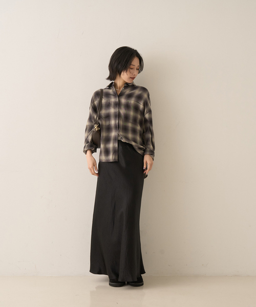 Rouge vif(ルージュヴィフ)の「オンブレーチェックシャツ(シャツ/ブラウス・レディース・ブラウン系その他/グレー系その他・フリー)」の19枚目の写真