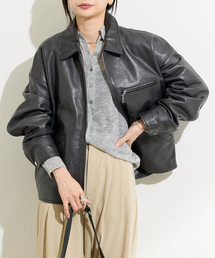 schott(Vbg)̕ʒySchott/VbgzLEATHER TRACKER JACKET SMU(C_[XWPbg)