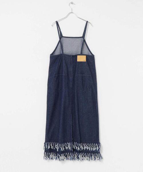 セール】フリンジデニムキャミワンピース（ワンピース）｜KBF