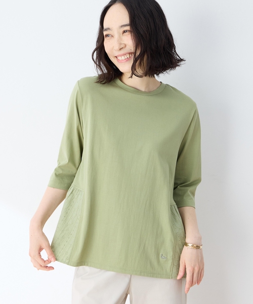 DECOY SINCE 1981(デコイシンスイチキュウハチイチ)の「裾ドッキングプルオーバー【UVカット・接触冷感】(Tシャツ/カットソー・レディース・カーキ/ネイビー・M/L/LL)」の11枚目の写真