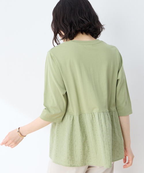 DECOY SINCE 1981(デコイシンスイチキュウハチイチ)の「裾ドッキングプルオーバー【UVカット・接触冷感】(Tシャツ/カットソー・レディース・カーキ/ネイビー・M/L/LL)」の13枚目の写真