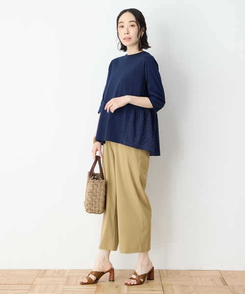 DECOY SINCE 1981(デコイシンスイチキュウハチイチ)の「裾ドッキングプルオーバー【UVカット・接触冷感】(Tシャツ/カットソー・レディース・カーキ/ネイビー・M/L/LL)」の15枚目の写真