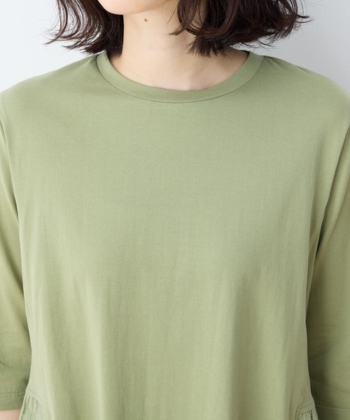 DECOY SINCE 1981(デコイシンスイチキュウハチイチ)の「裾ドッキングプルオーバー【UVカット・接触冷感】(Tシャツ/カットソー・レディース・カーキ/ネイビー・M/L/LL)」の19枚目の写真