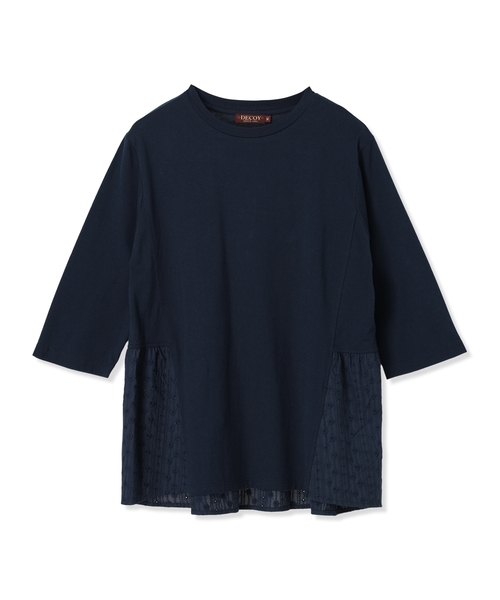 DECOY SINCE 1981(デコイシンスイチキュウハチイチ)の「裾ドッキングプルオーバー【UVカット・接触冷感】(Tシャツ/カットソー・レディース・カーキ/ネイビー・M/L/LL)」の10枚目の写真