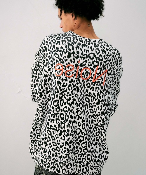 レオパード柄オーバーサイズスウェット