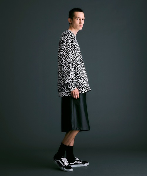 NOISE MAKER（ノイズメーカー）の「レオパード柄オーバーサイズスウェット（スウェット・メンズ・ホワイト・L/M/XL）」の4枚目の写真