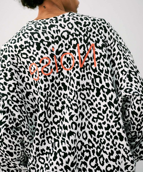 NOISE MAKER（ノイズメーカー）の「レオパード柄オーバーサイズスウェット（スウェット・メンズ・ホワイト・L/M/XL）」の6枚目の写真