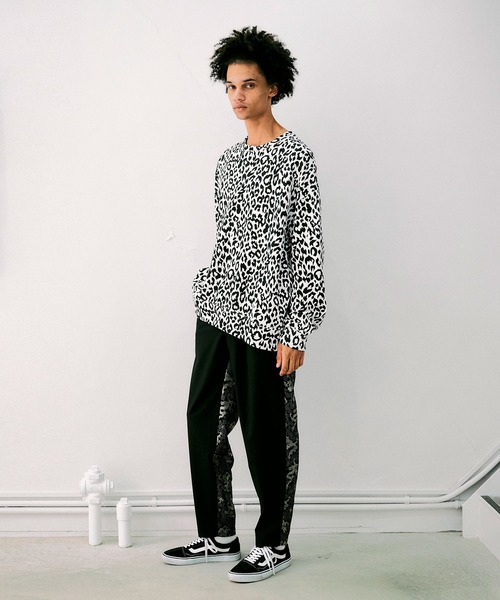 NOISE MAKER（ノイズメーカー）の「レオパード柄オーバーサイズスウェット（スウェット・メンズ・ホワイト・L/M/XL）」の7枚目の写真