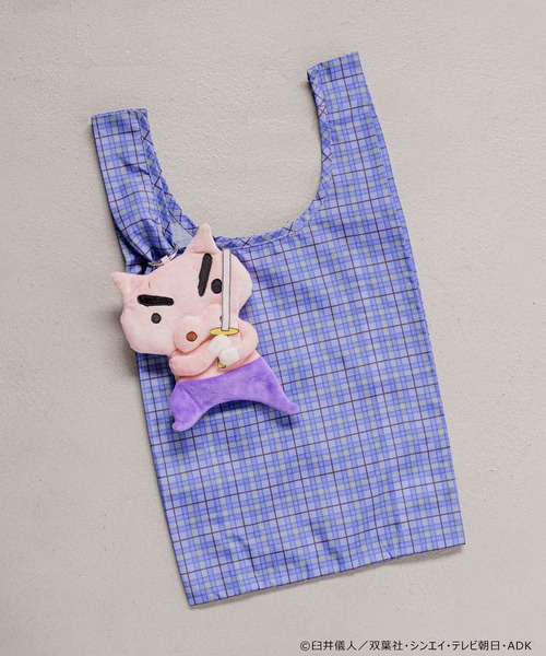 Me%（ミィパーセント）の「【クレヨンしんちゃん】ポーチ付きエコバッグ　572532（エコバッグ/サブバッグ・レディース・ホワイト/ブルー系その他/イエロー系その他/オフホワイト/その他1・FREE）」の4枚目の写真