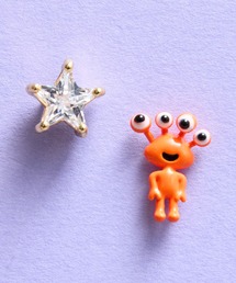 gargle（ガーグル）の「gargle ガーグル：宇宙シリーズ　エイリアン　スター　星　ピアス（ピアス（両耳用））」